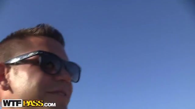 Steamy pickup fuck with a dark brown bombshell