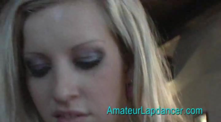 Doggy lapdance from BIG boobs blonde