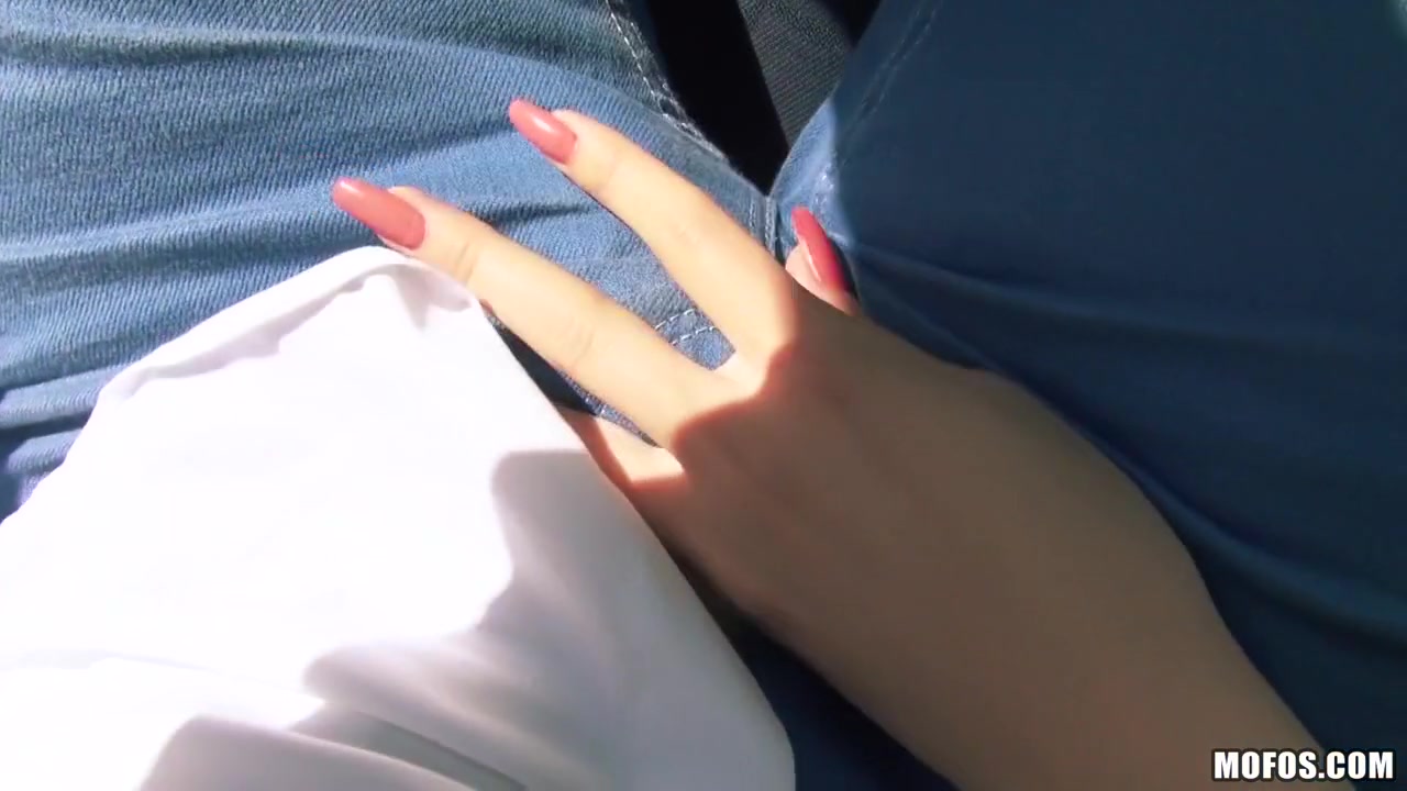 Belle Claire - Stranded Legal Age teenager 18+ Takes a Ride... On a Large Strapon