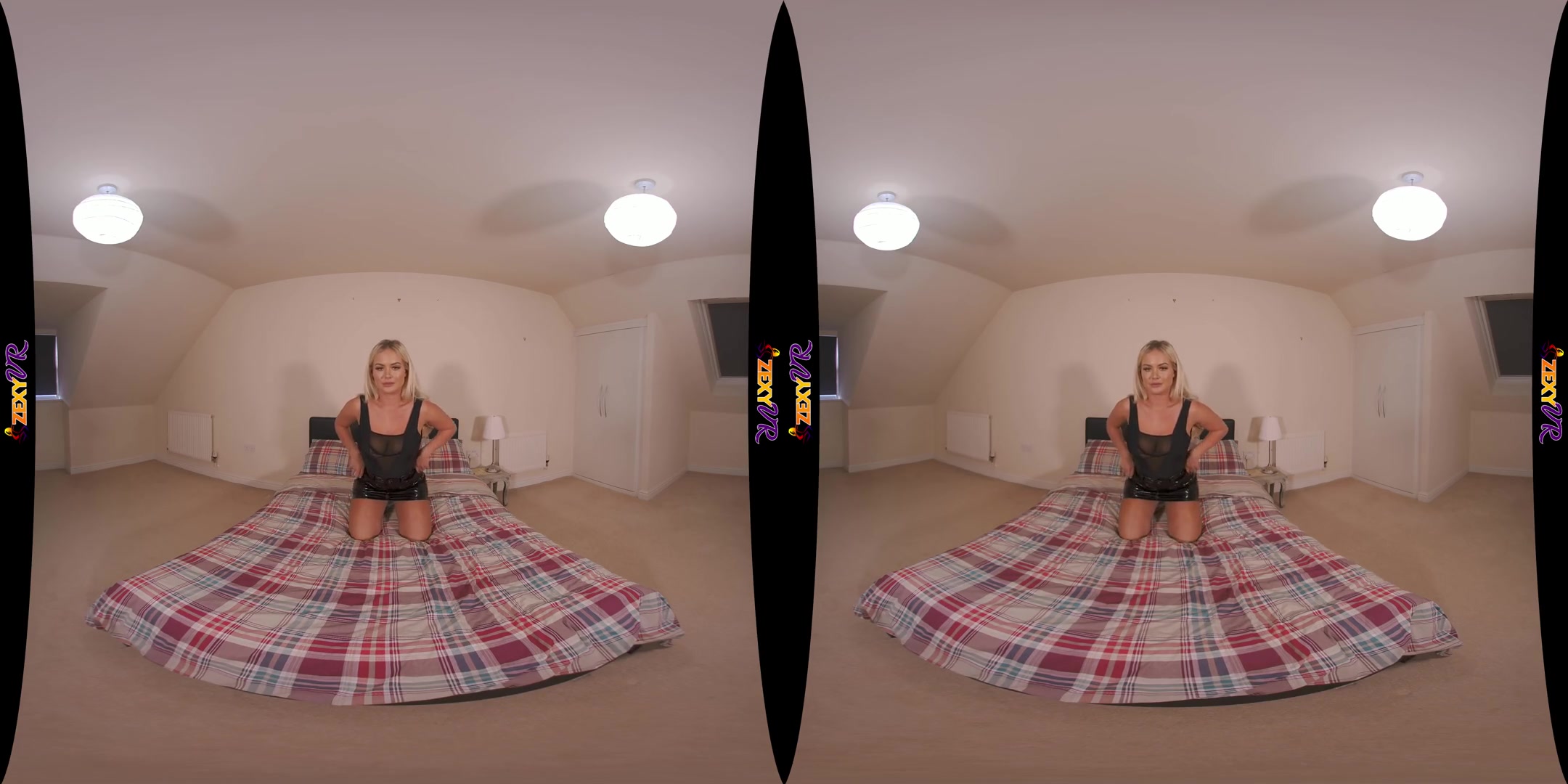 One-On-One - Big Tits Blonde Amateur Solo Striptease in the Bedroom