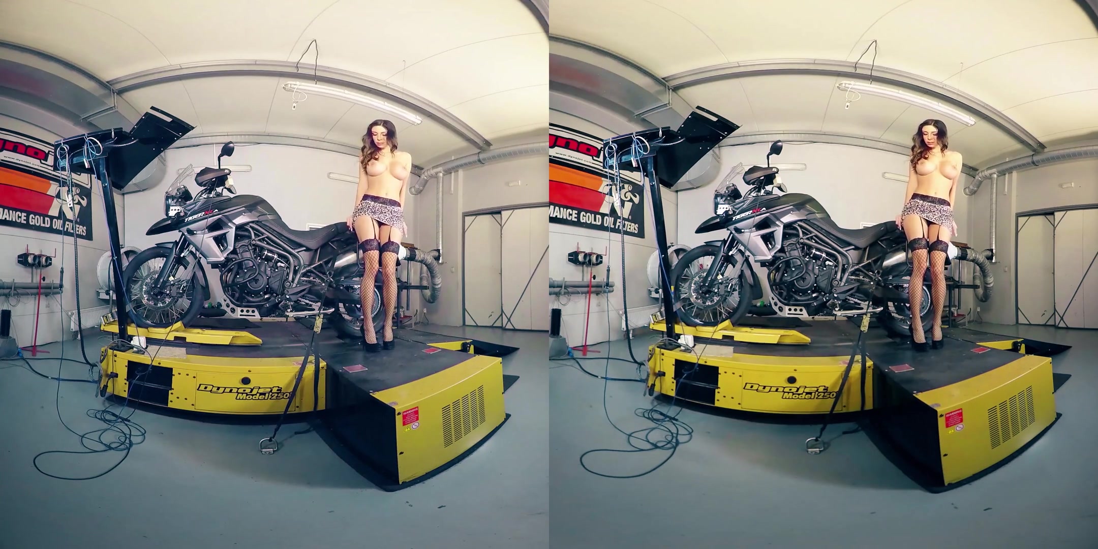 Rachel Evans in Rachel Evans Naked on her Motorcycle - BravoModelsMedia