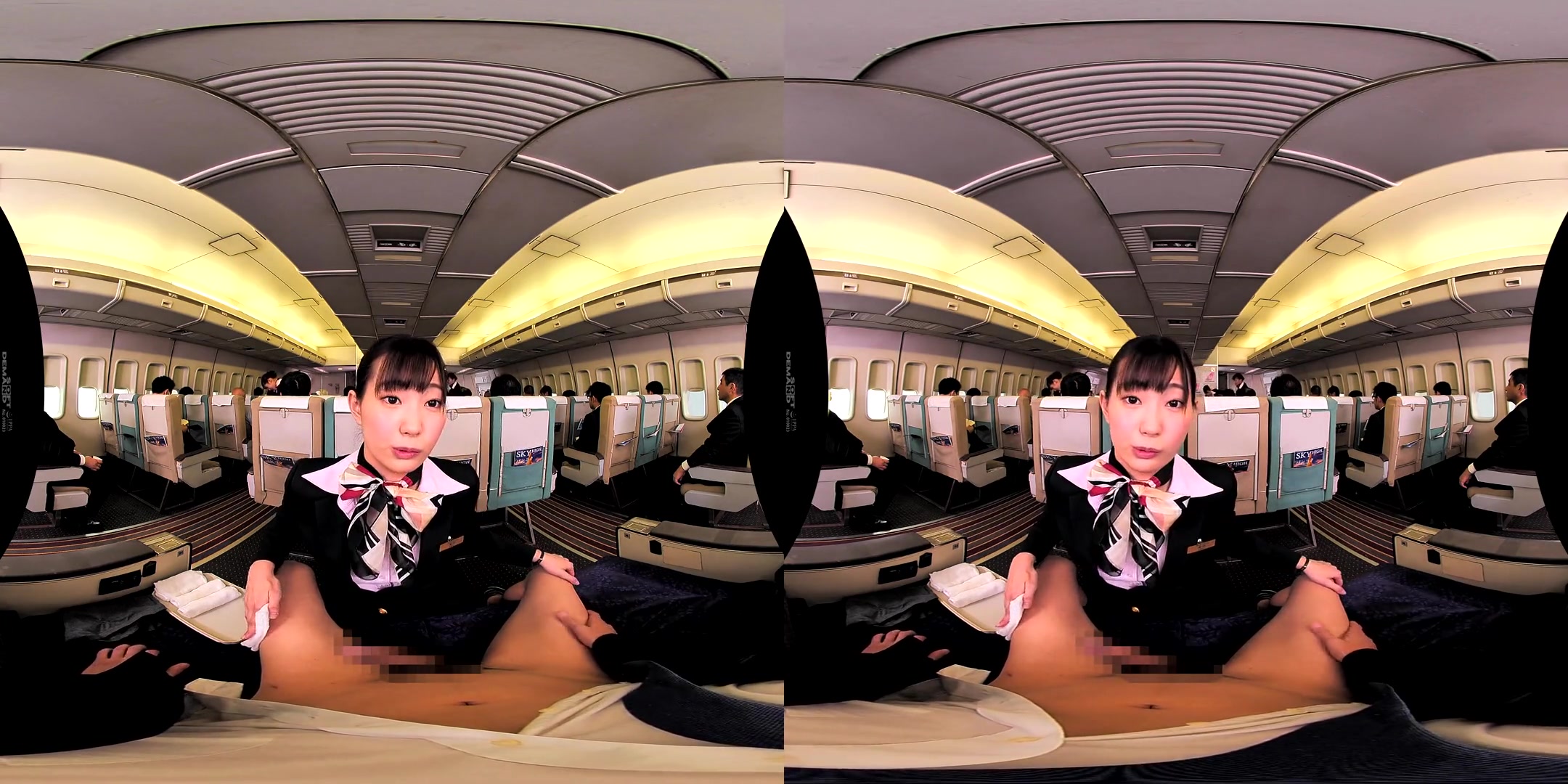 In-Flight Pussy Straddling VR 1 - Asian Uniform Public Sex