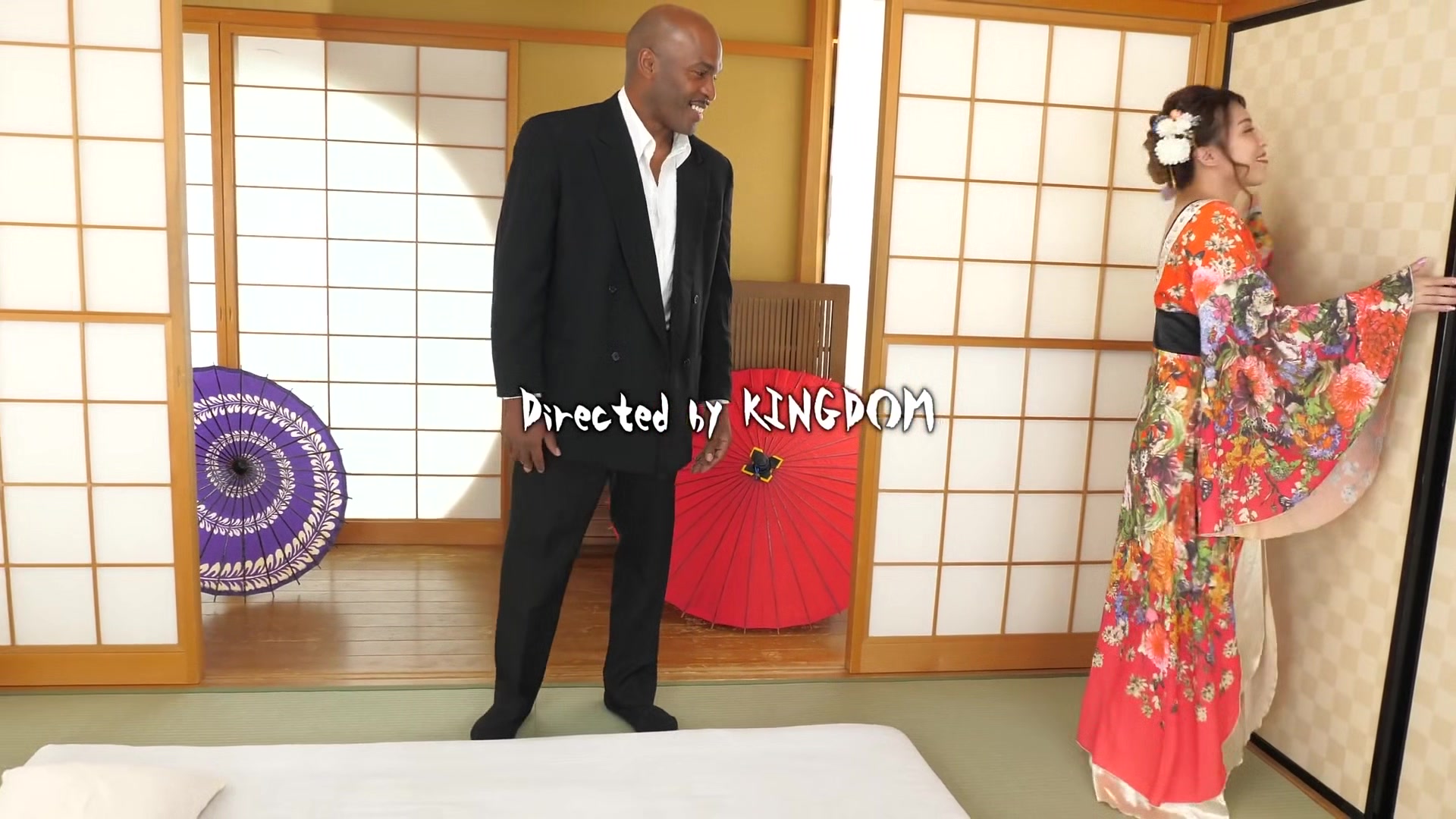 Sara Otani Japanese Geisha Entertain By Fuck And Creampie With A Black Big Cock
