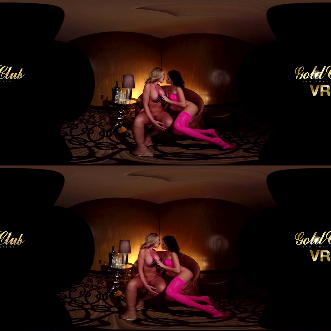Megan Rain & Kagney Linn Karter in Megan Rain and Kagney Linn Karter Topless Lapdance - VRClubz