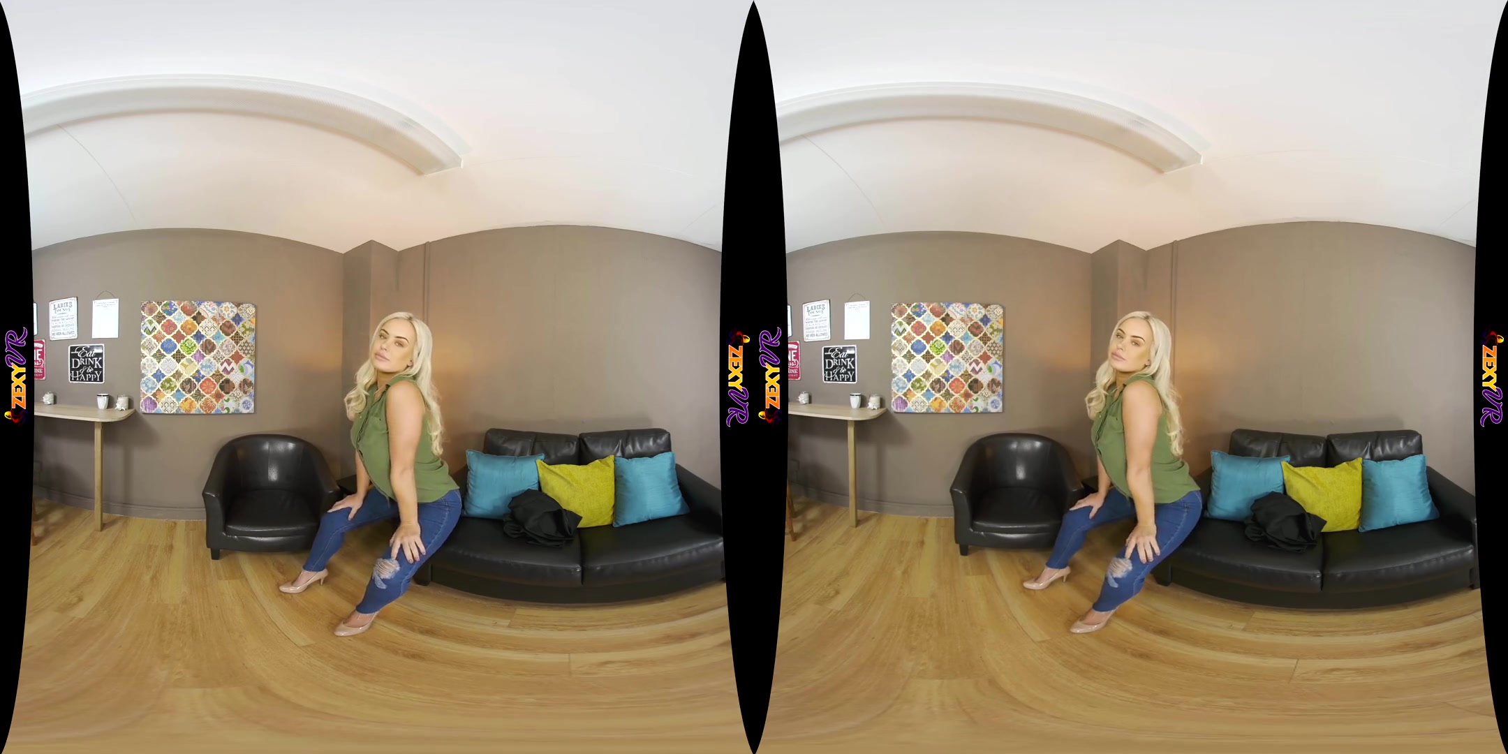 In Those Jeans - Blonde Babe in a Solo Striptease