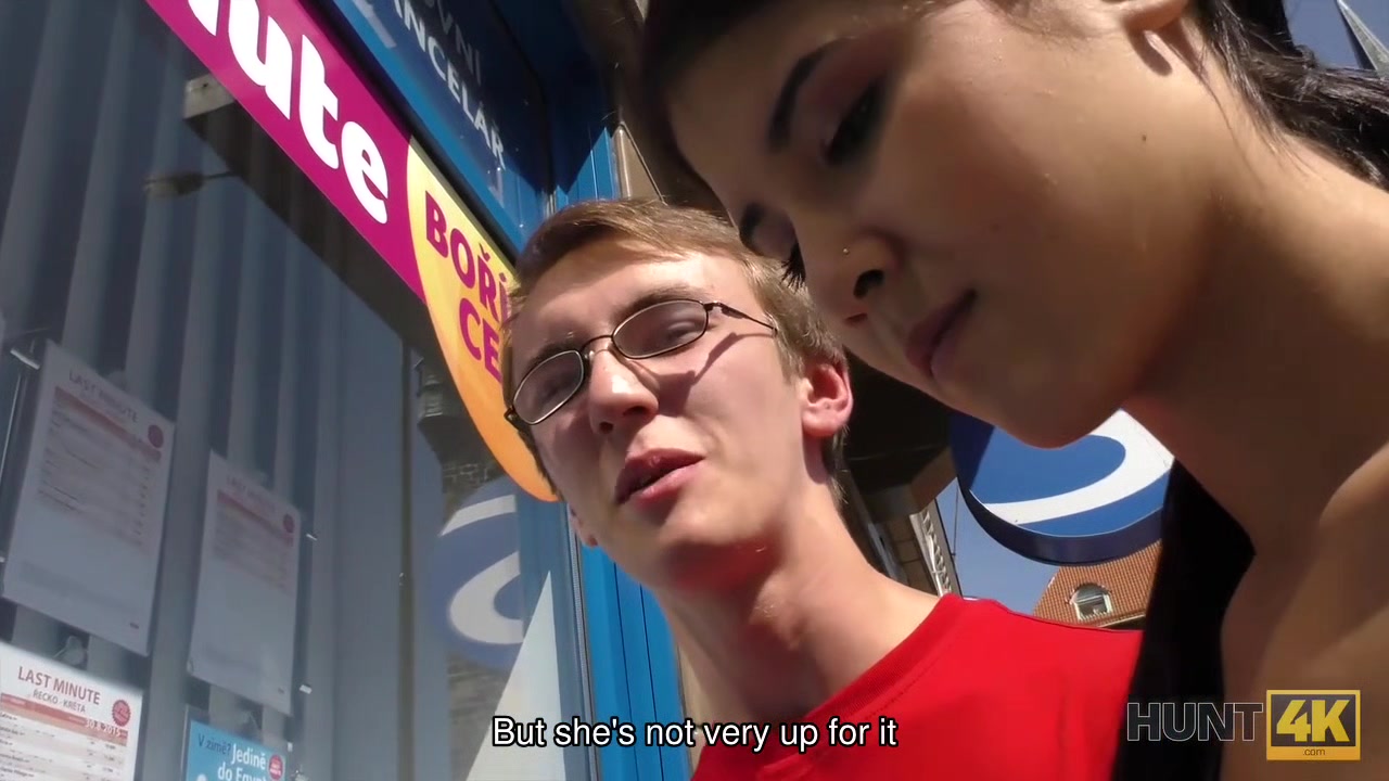 HUNT4K. Slutty girl will do everything for money paid by stranger