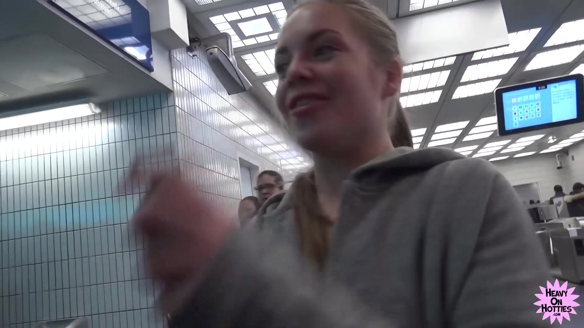 Subway Pick-up With Alessandra Jane - HeavyOnHotties