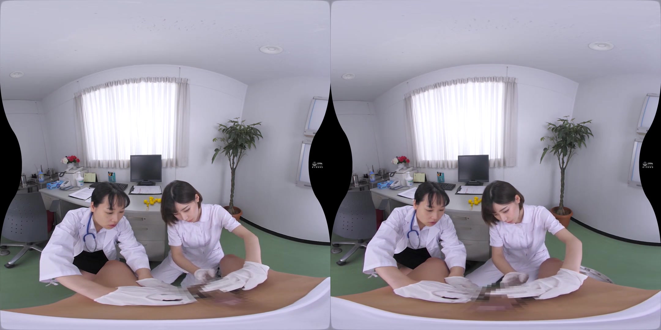 The AV Actress Showed up to Help in the Semen Collection Room; Busty Japanese Pornstar in Lingerie