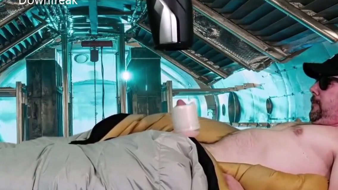 Fleshlight Launch Shiny Down Bag Hands Free Masturbation. 8 Min