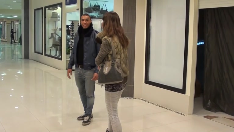 Pickup porn with model looking girl