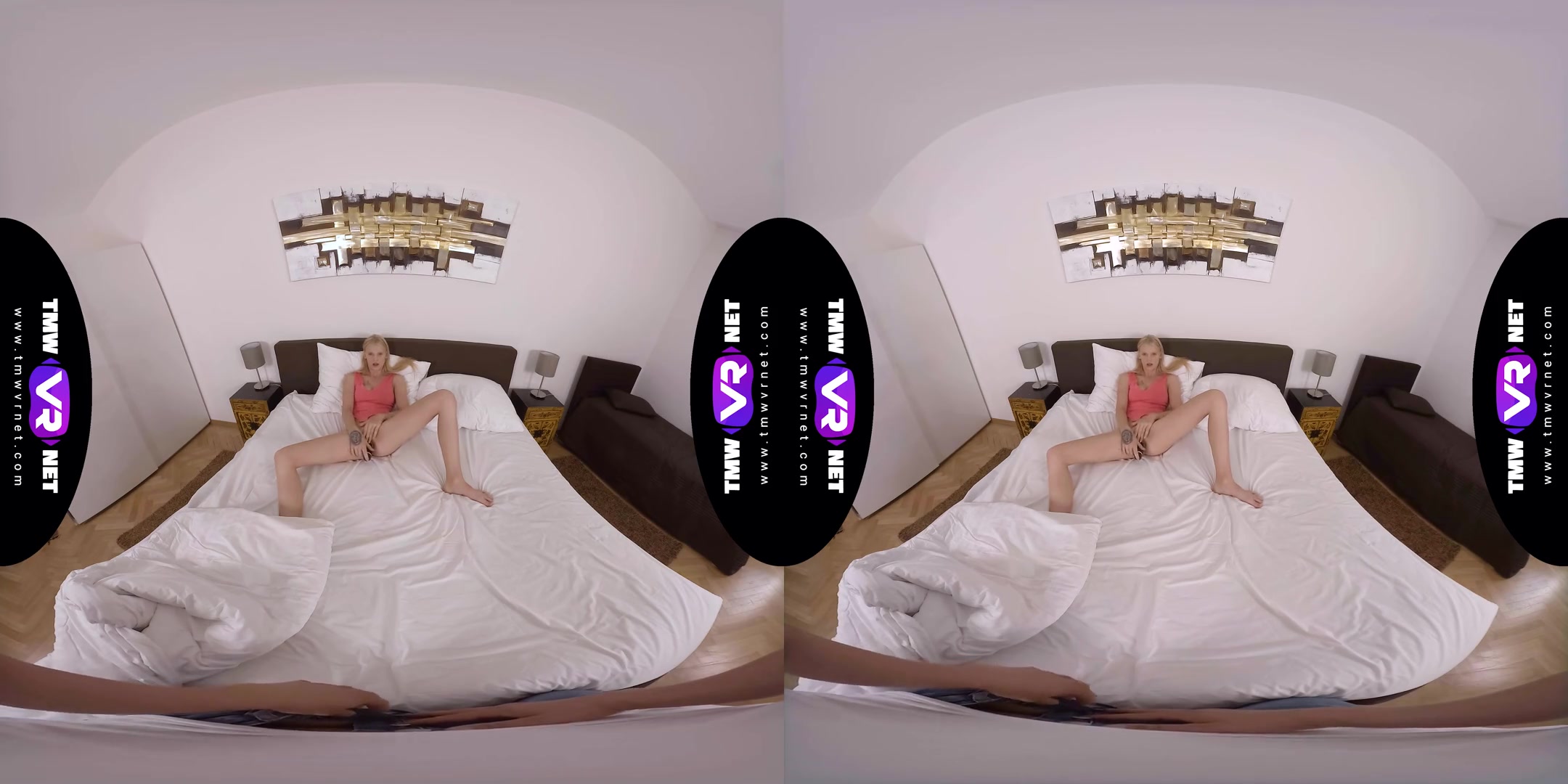 Spicy Surprise Under The Blanket - Blonde Virtual Girlfriend Hardcore