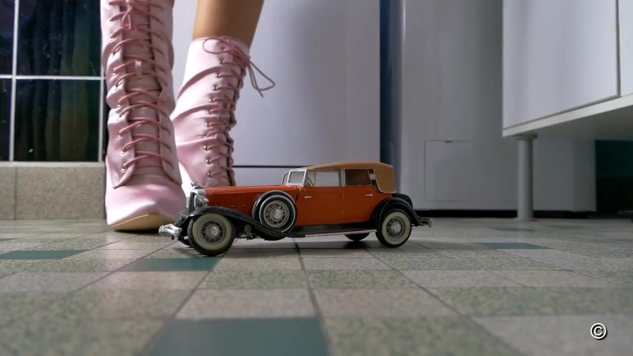 Classic Cars In Women's Hands