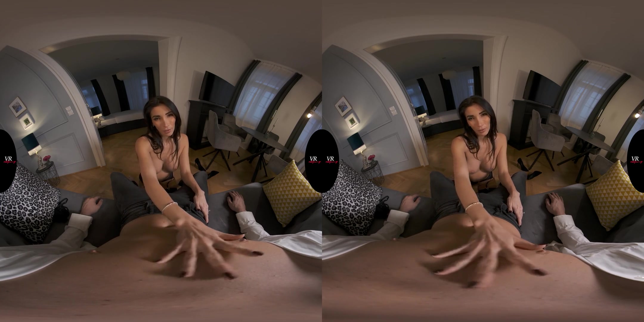 Clea Loves To Have The Power Over You - Big Tits Brunette Blowjob Edging Cumshot
