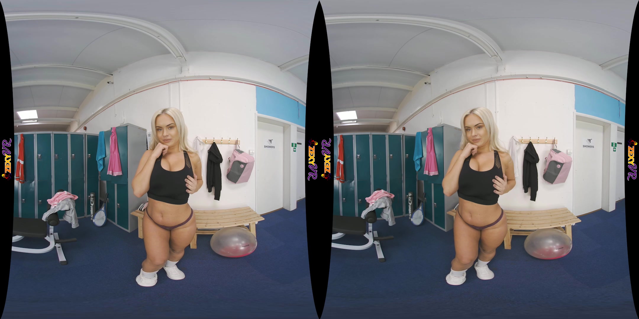 Off To The Showers featuring Louise - ZexyVR