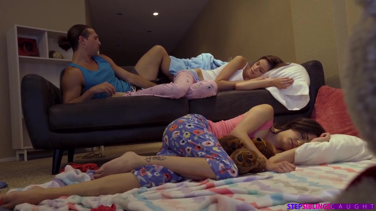 Threesome In Living Room