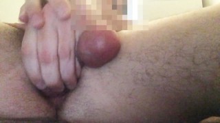 boy self fucks his ass with his own cock and cums