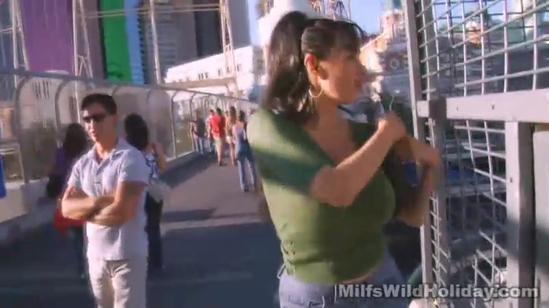 Busty MILF Fucks a Male Stripper - MilfsWildHoliday