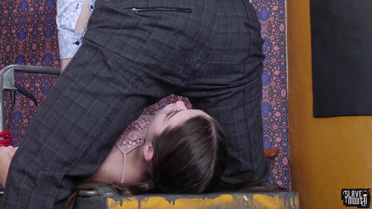 Pussy spanked BDSM chick submits to lord