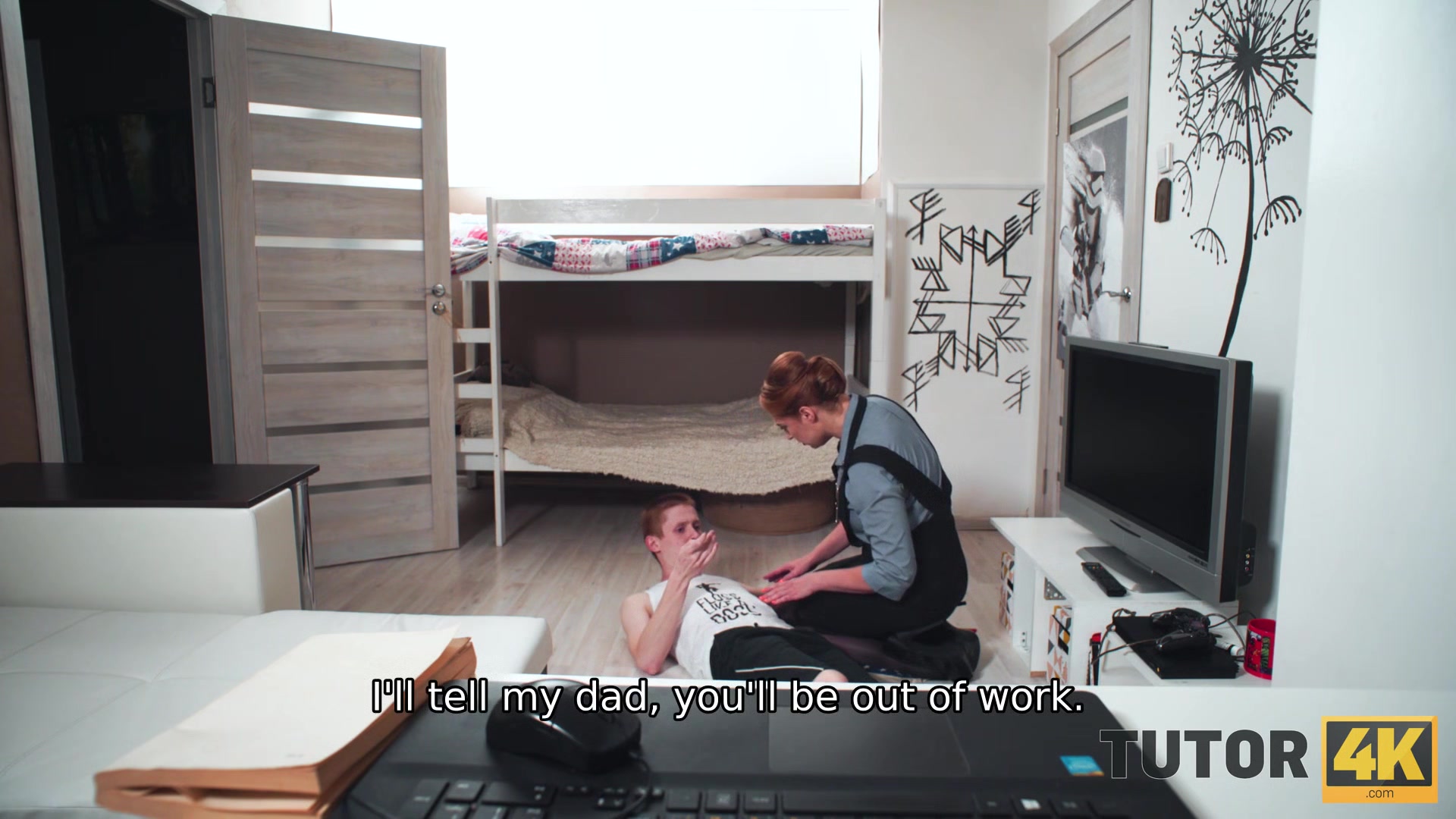 TUTOR4K. Hot preceptor has wet hole rammed by mentee who is three times younger