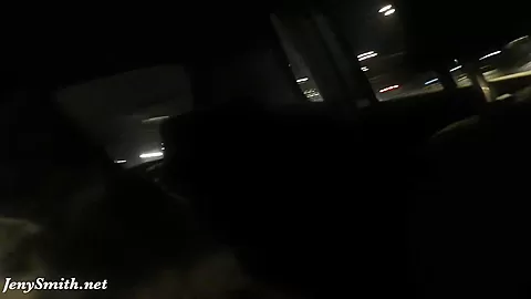 Jeny Smith is being caught naked on back seat of taxi