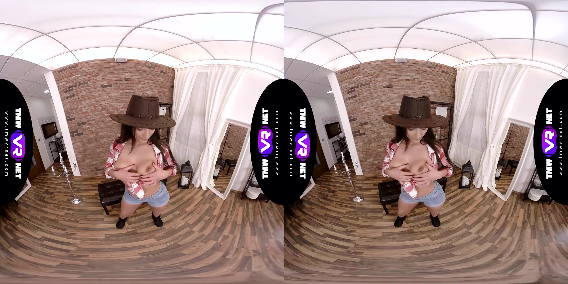 Nicolette Noir in Cowboy Hat Over Wet Pussy - TmwVRNet