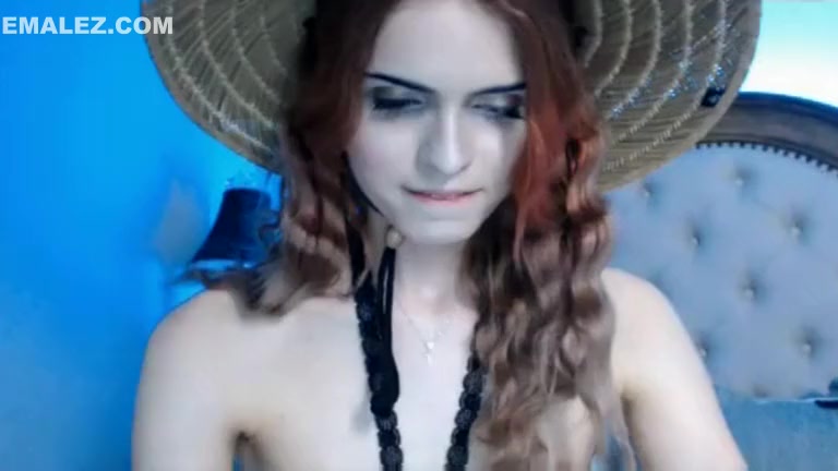 Horny Shemale Wanking Her Dick So Hard On Cam