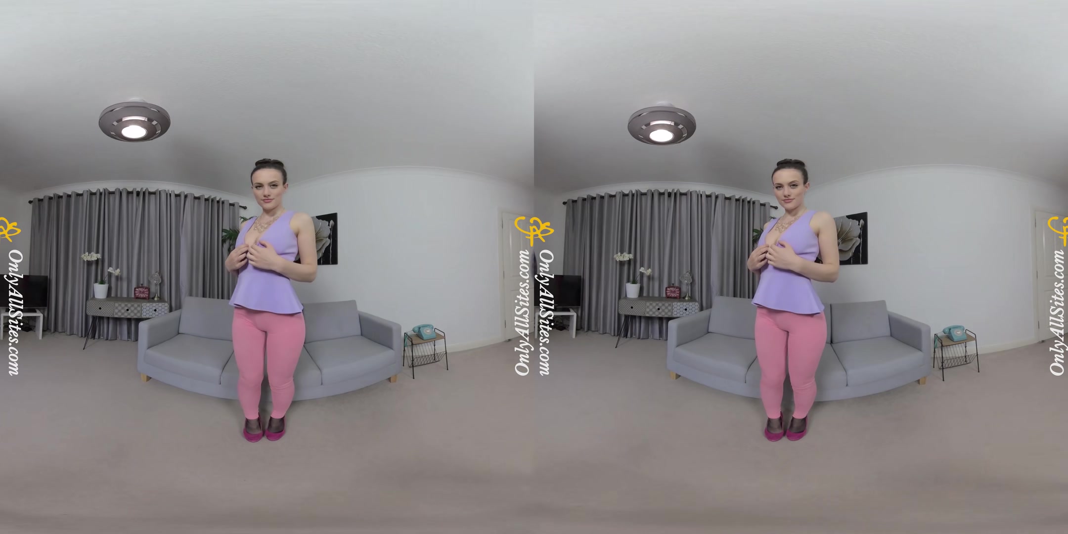 Jamie Jones - Pink Pantyhose - OnlyTease