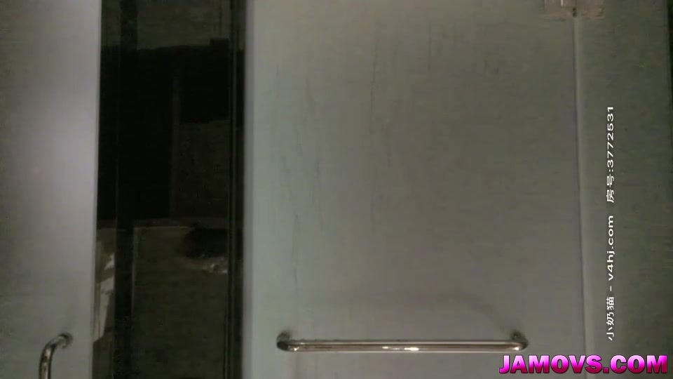 A young woman with attractive genitalia is given a blowjob from behind and thrust into her crotch.