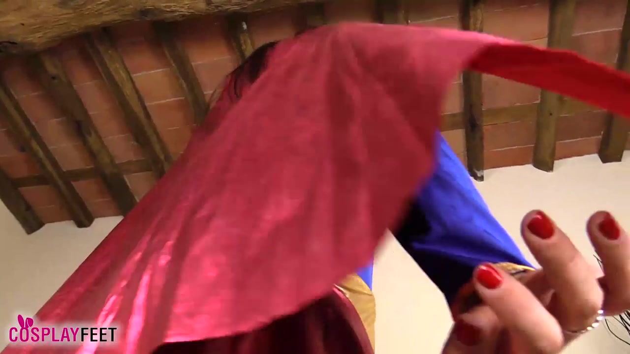 Petra looks absolutely stunning in her sexy Supergirl costume