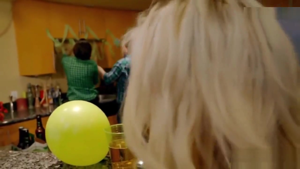 Both stepsisters fucked at a party by their stepbro