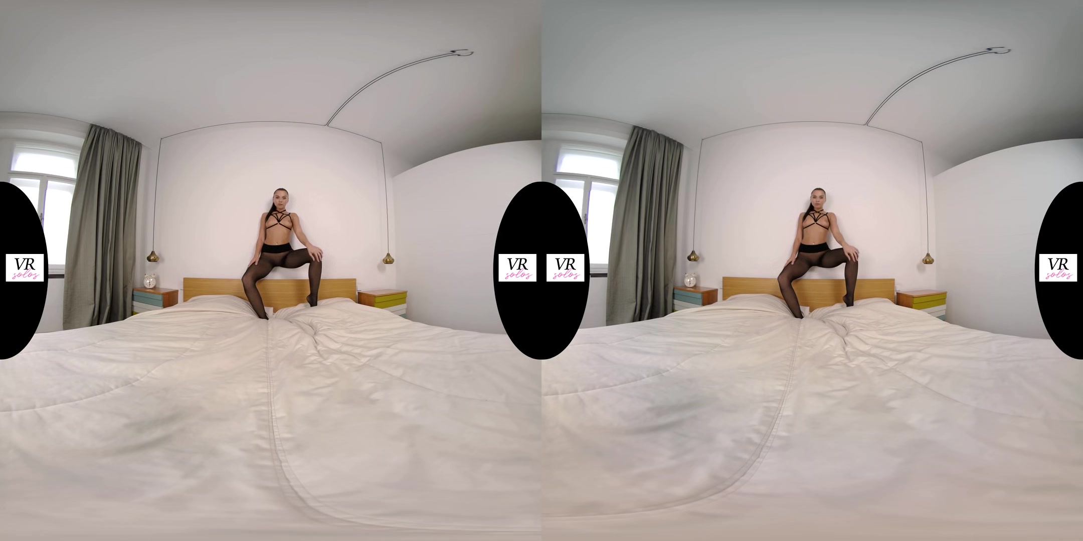 Pantyhose Goddess; Hot Brunette In Lingerie Leg Fetish