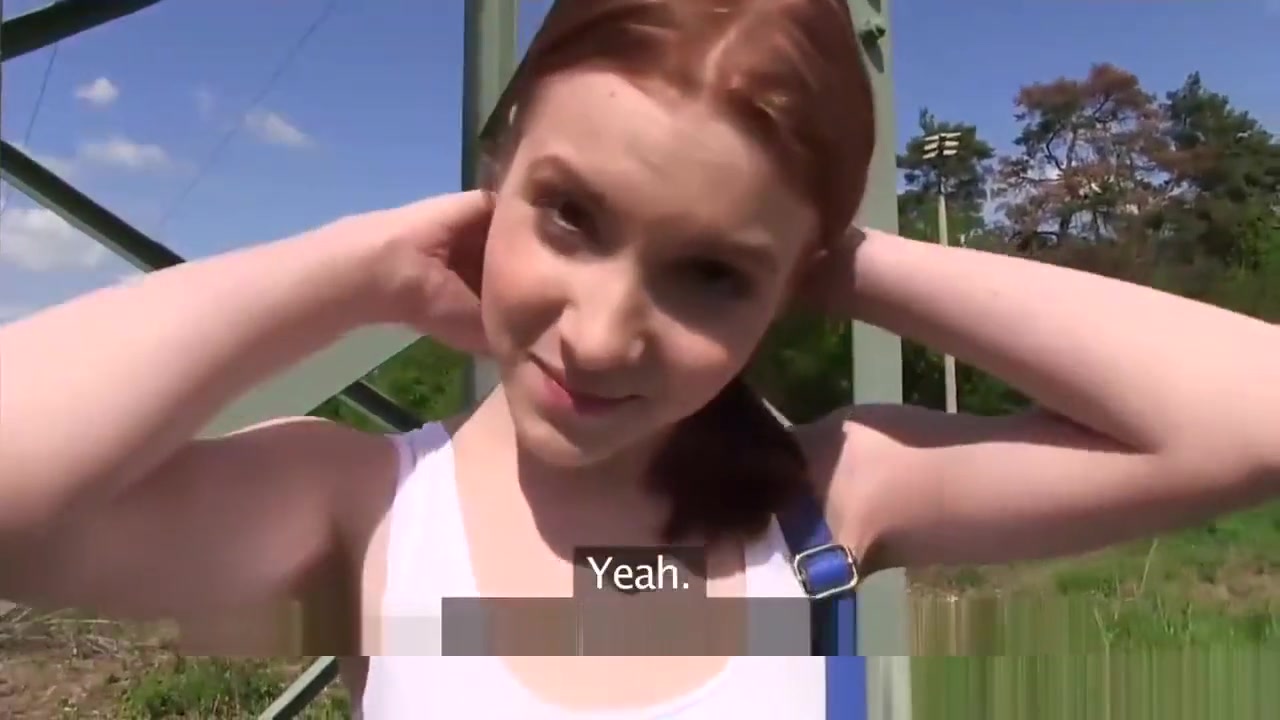 Horny And Busty Redhead Takes It Hard From Behind Outdoor