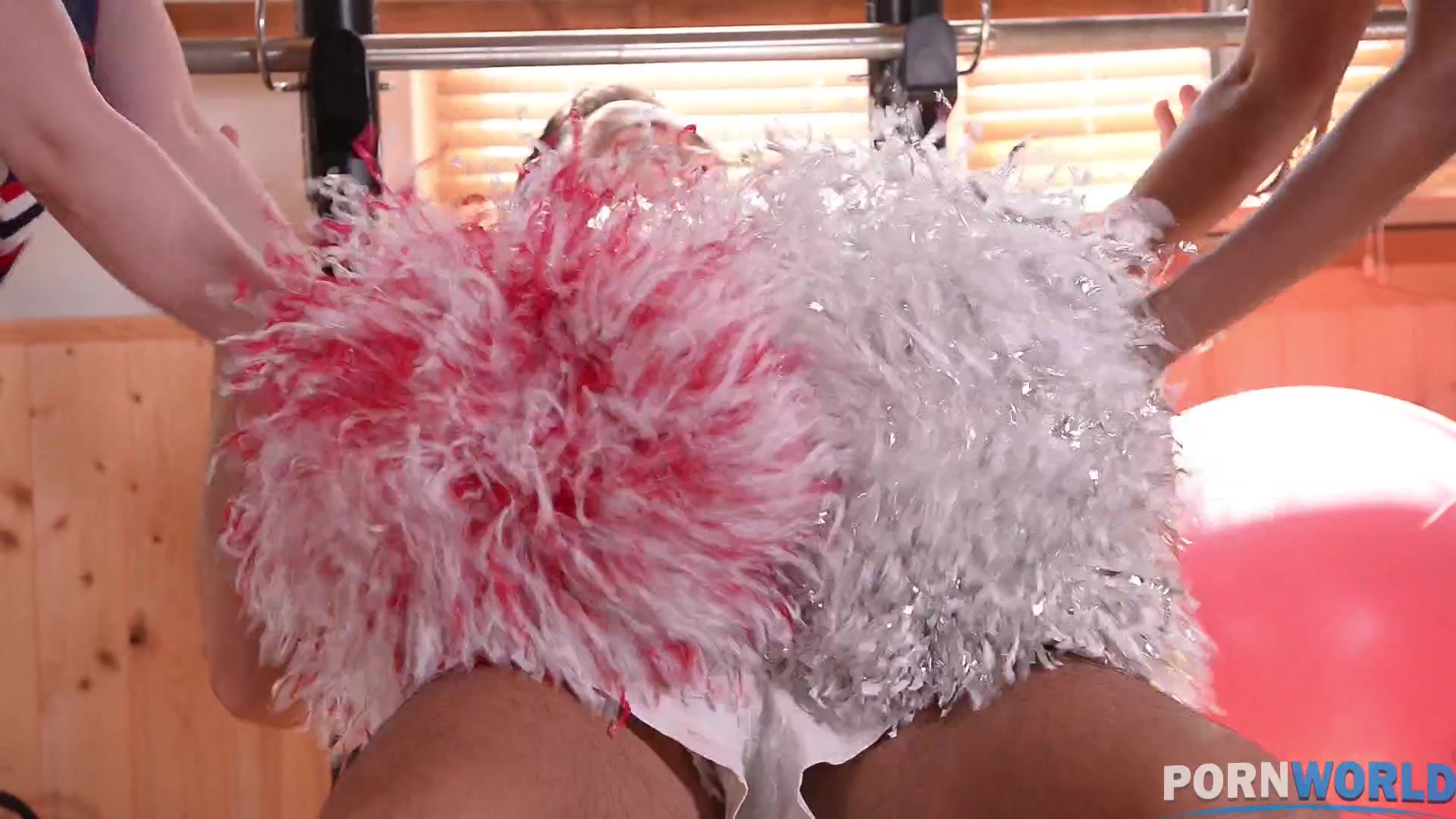 Cheerleader Boot Camp - Hot Babes Get Their Cunnies Filled - PornWorld