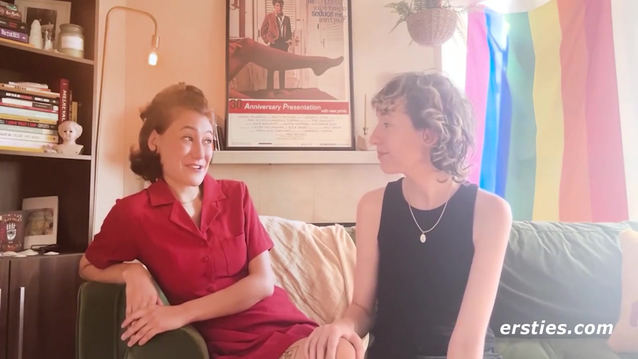 Sexy Lesbian Couple Get Intimate With Each Others Outside