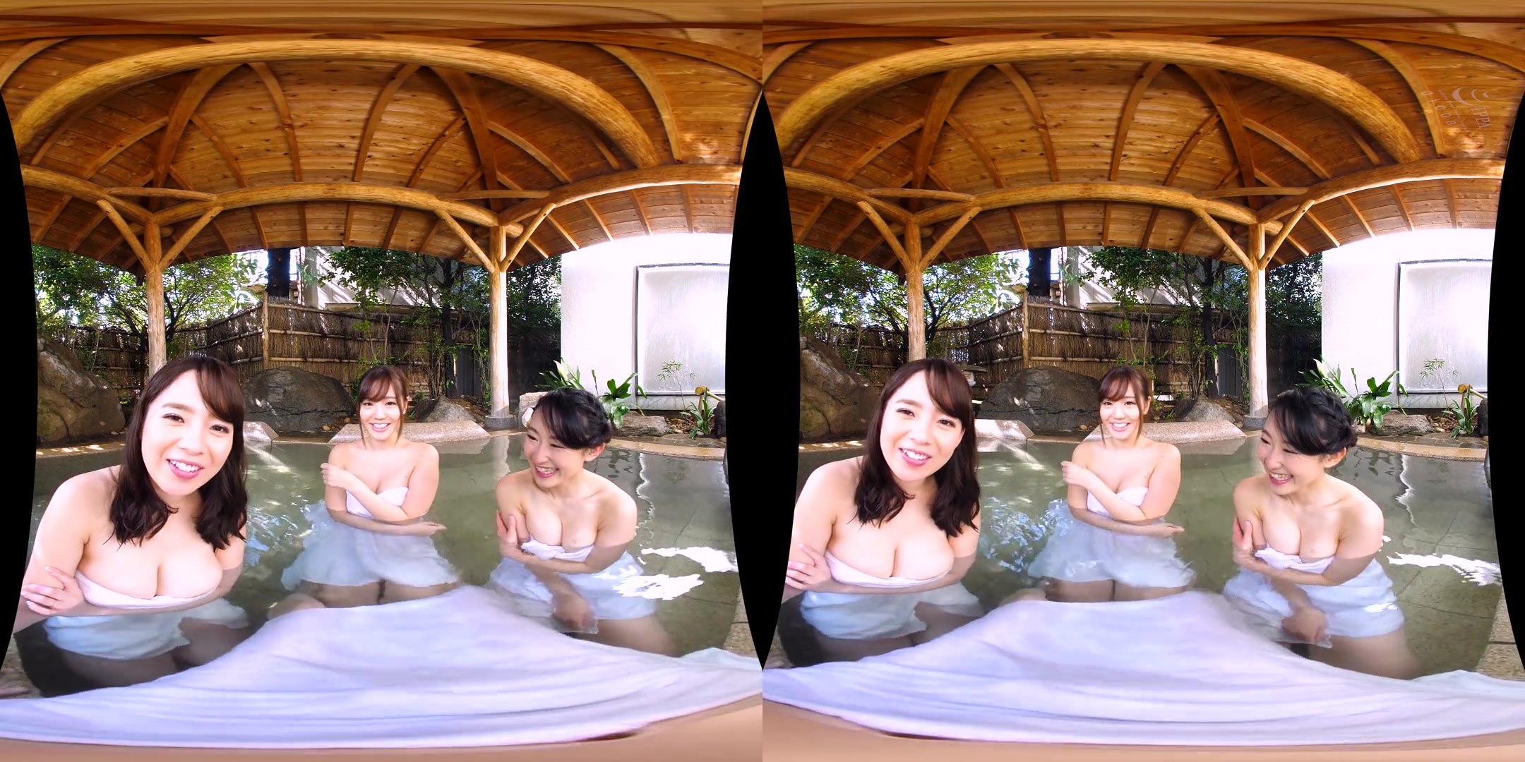 Sarina Kurokawa & Natsuko Mishima & Hotaru Mori in Sarina Kurokawa, Natsuko Mishima, and Hotaru Mori Busty Cheating Wives Mixed Bathing Harem 1 - TMAVR