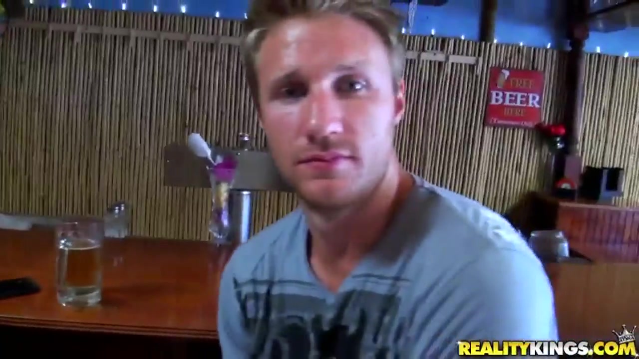 Blonde milf finds her happiness in the local beer pub with young guy