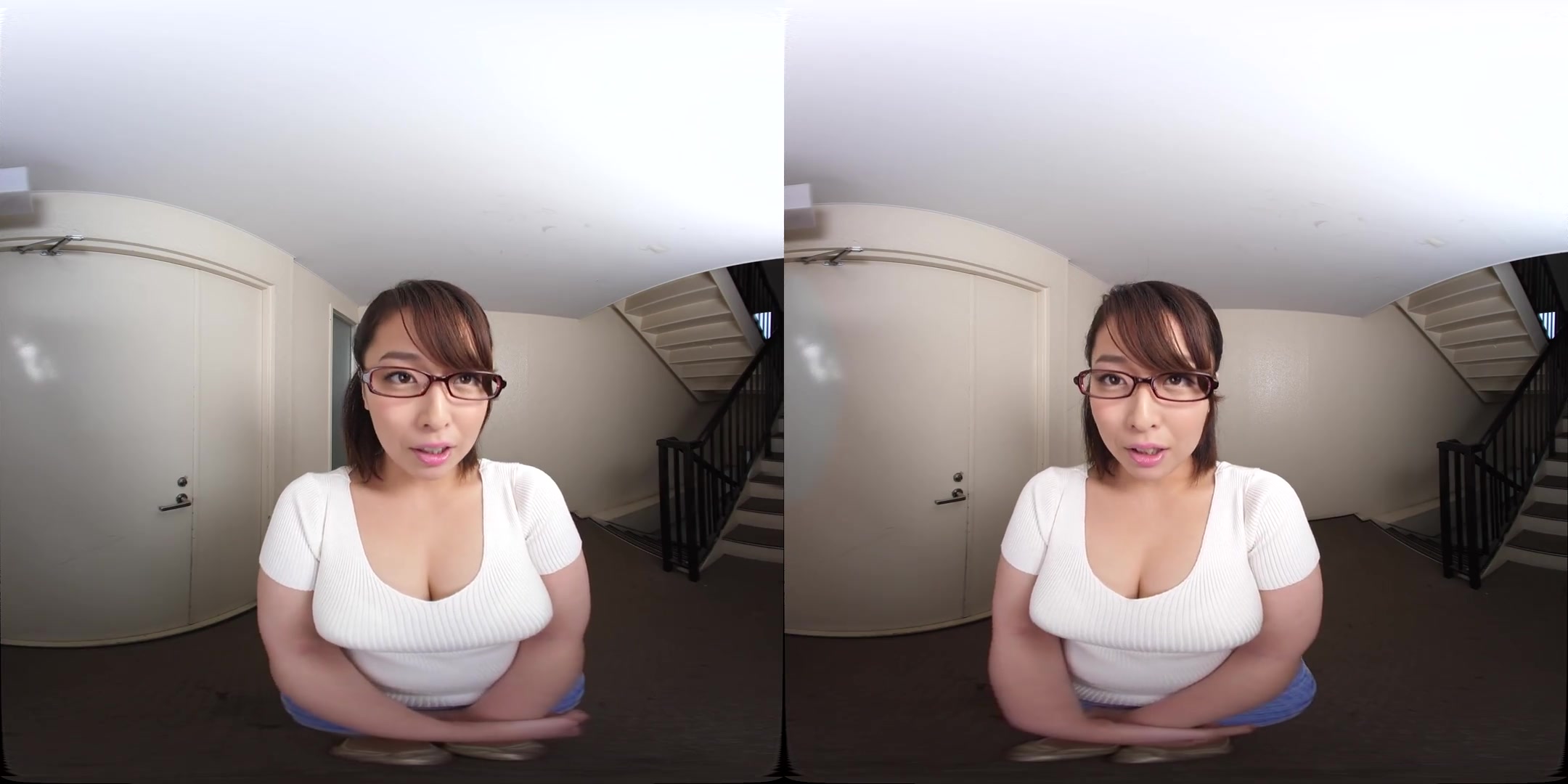 Don't Show Her Husband The Neighbor' Wife; Busty Japanese Babe Paizuri and Cowgirl
