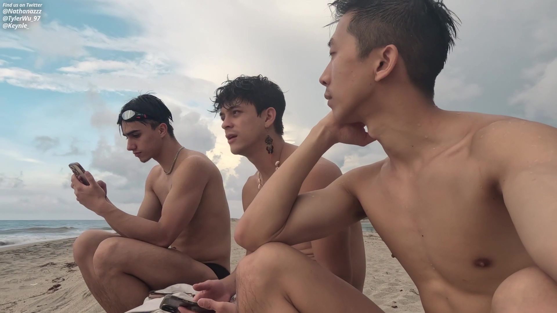 Cruising On The Beach, Asian Boy Ass Fucked By Uncut Latino Jock Nathan Lin, Valerio O