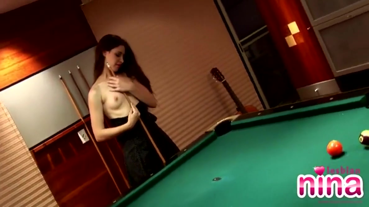 Pool And Pussy Play On The Table