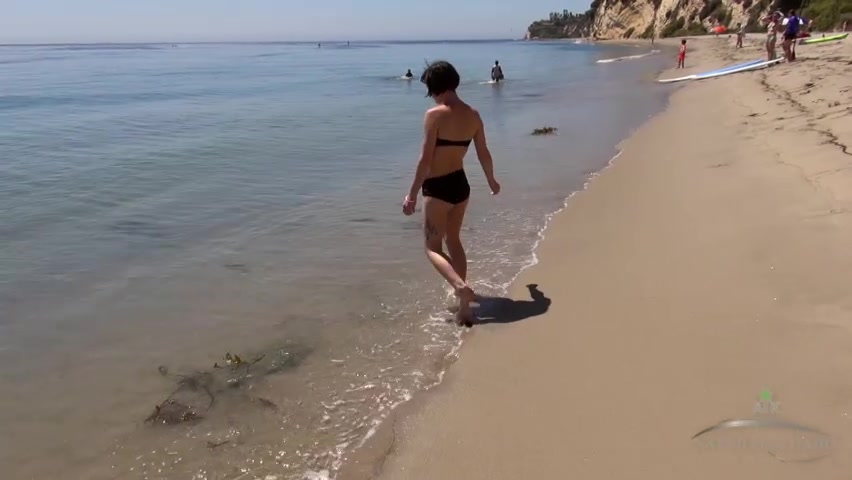 ATKGirlfriends video: Coco is ready to go for a walk on the beach