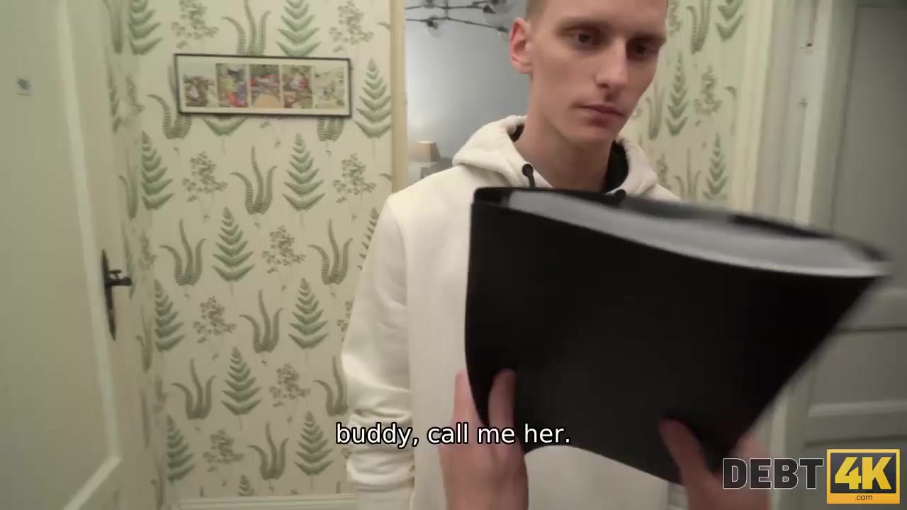 Debt4k. Patient husband was watching collector fucking his wife for the debt
