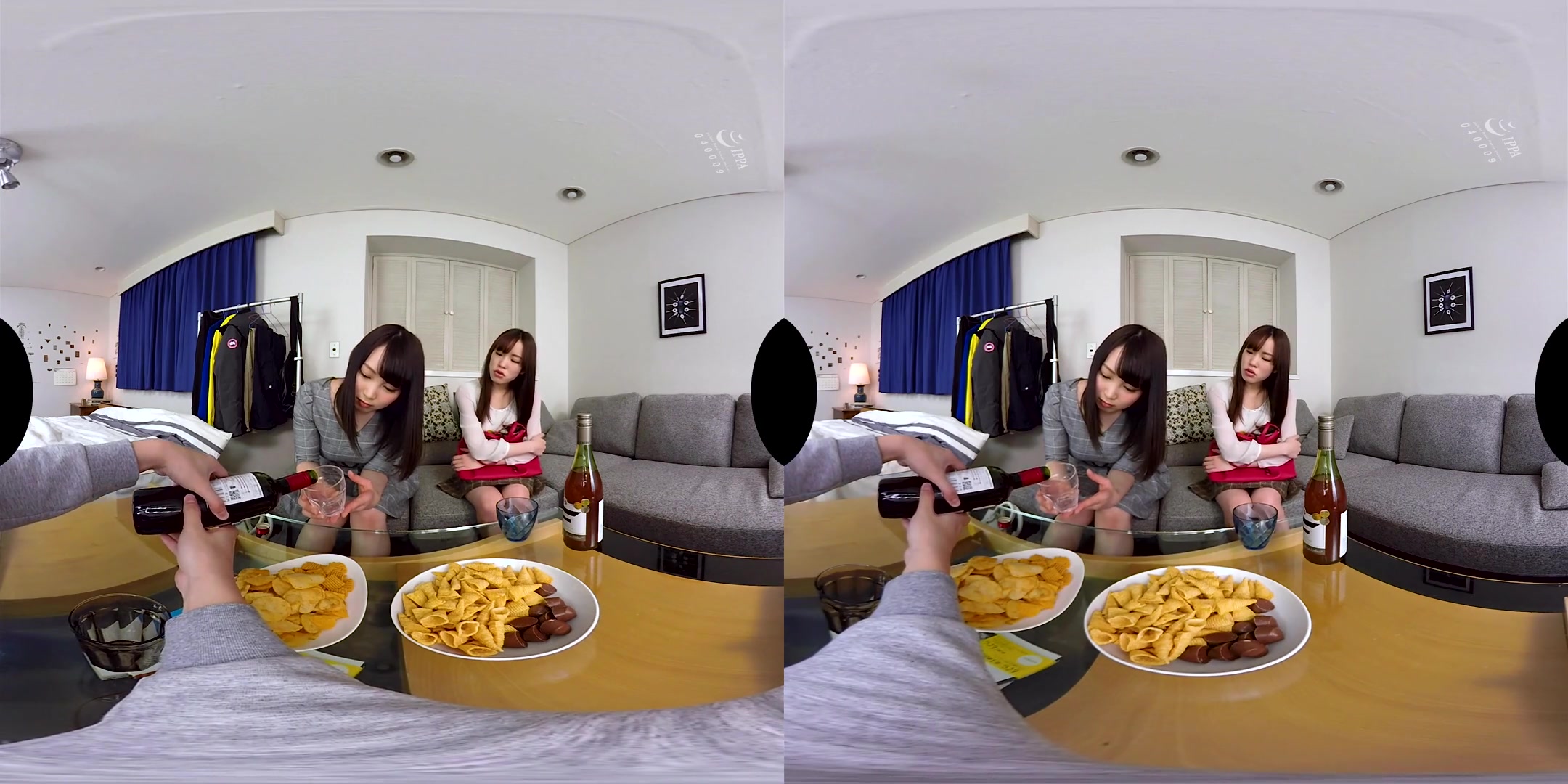 Nao Kiritani & Yoshika Futaba in Nao Kiritani & Yoshika Futaba Missing Last Train for Threesome Sex 1 - KoalaVR