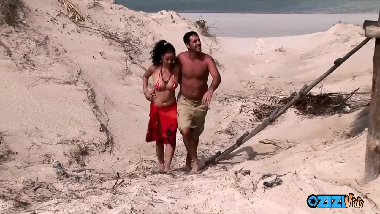 Nasty Guy Shares His Wife With Another Stud At The Beach