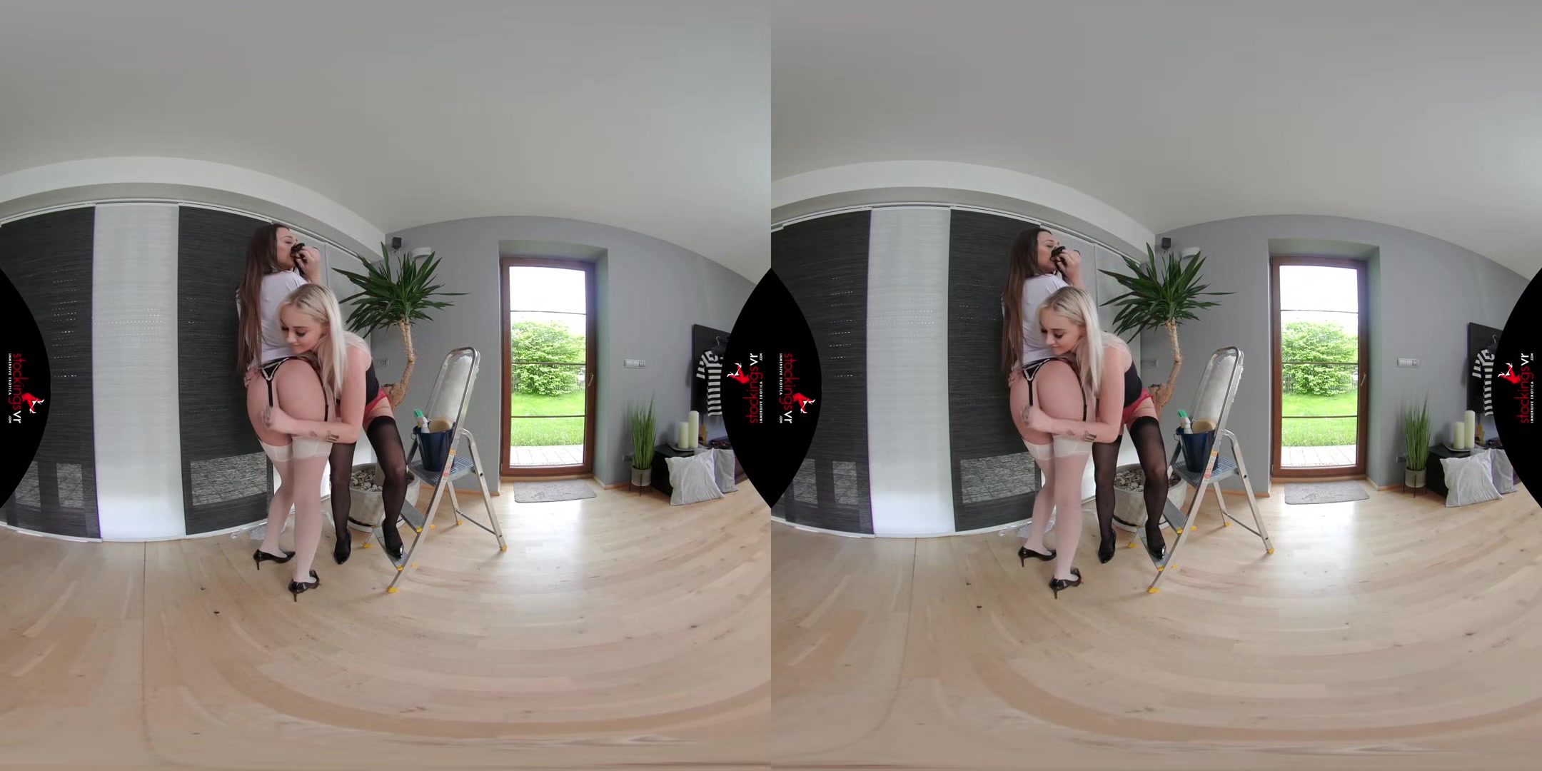 Lipstick lesbians in lingerie starring Marilyn Sugar and Isabella Della