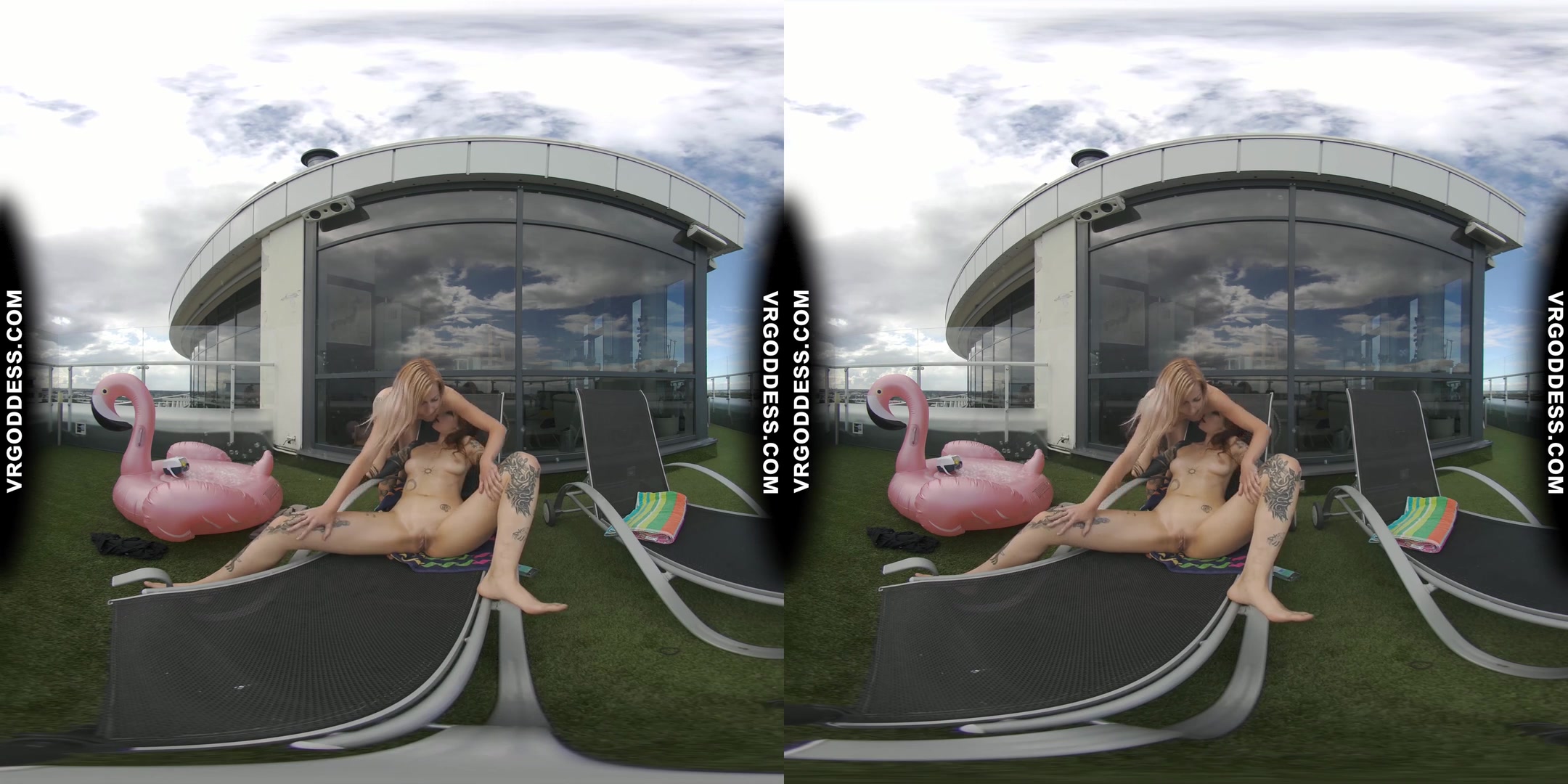 Romantic Lesbian Sunbathing Hot Girls Bleika With Cherri Enjoy The Sun Bodies And Bubbles