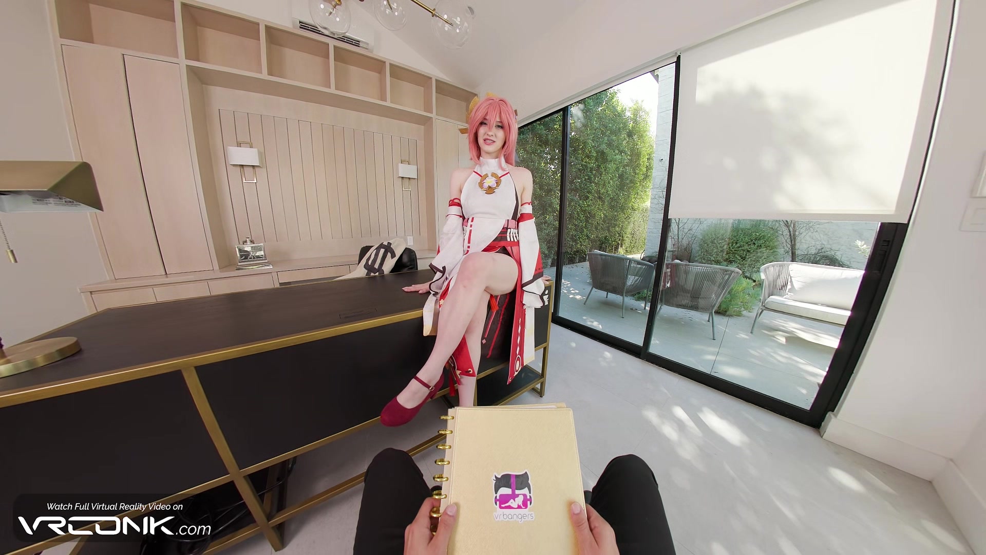 VR Conk Genshin Impact Yae Miko A sexy teen 18+ Cosplay Parody PT1 With Melody Marks In HD Porn
