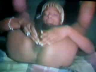 Black bitch decided to try today anal dildoing