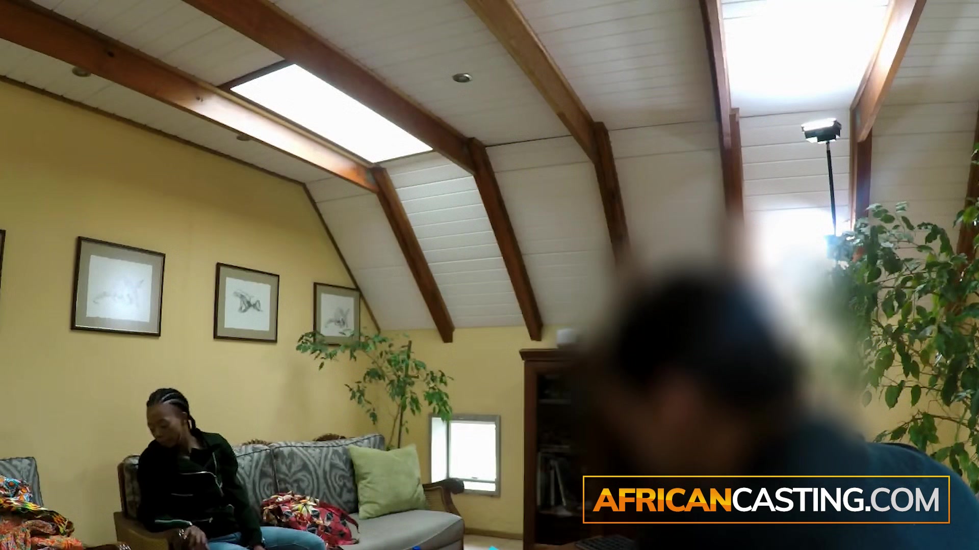 Fake Movie Auditions with Braided Black Babe and Big Dick