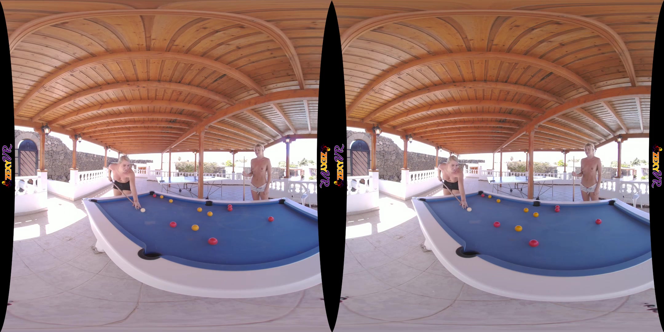 Topless Pool featuring Chloe, Marie - ZexyVR
