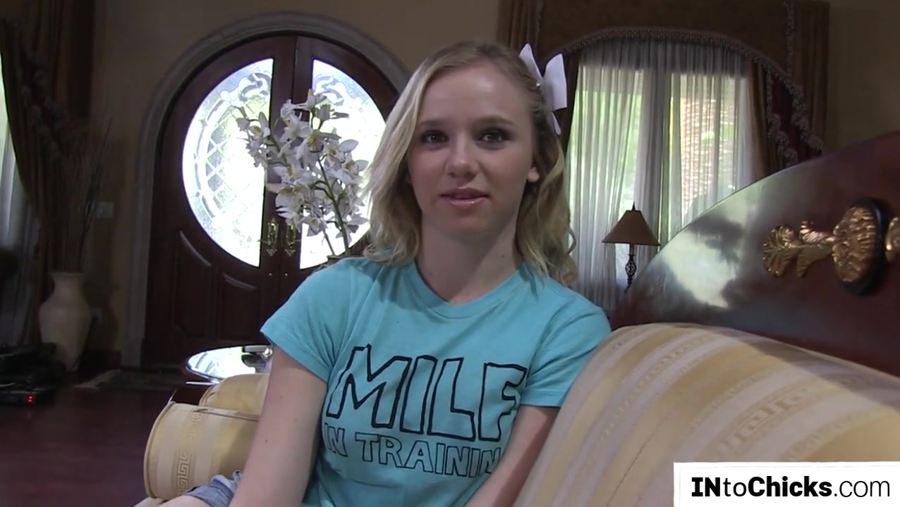 Busty les beauty interviews before oralsex in sapphic duo
